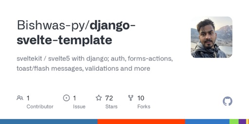 Django + SvelteKit Template