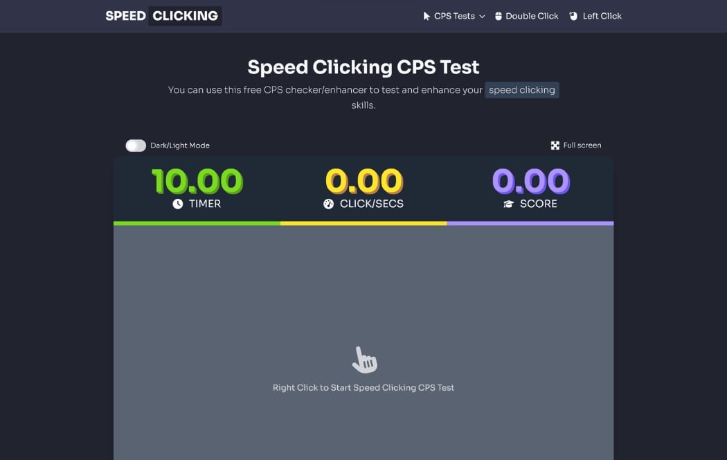 speedclicking game developed by bishwas using react/tailwind/nexjs
